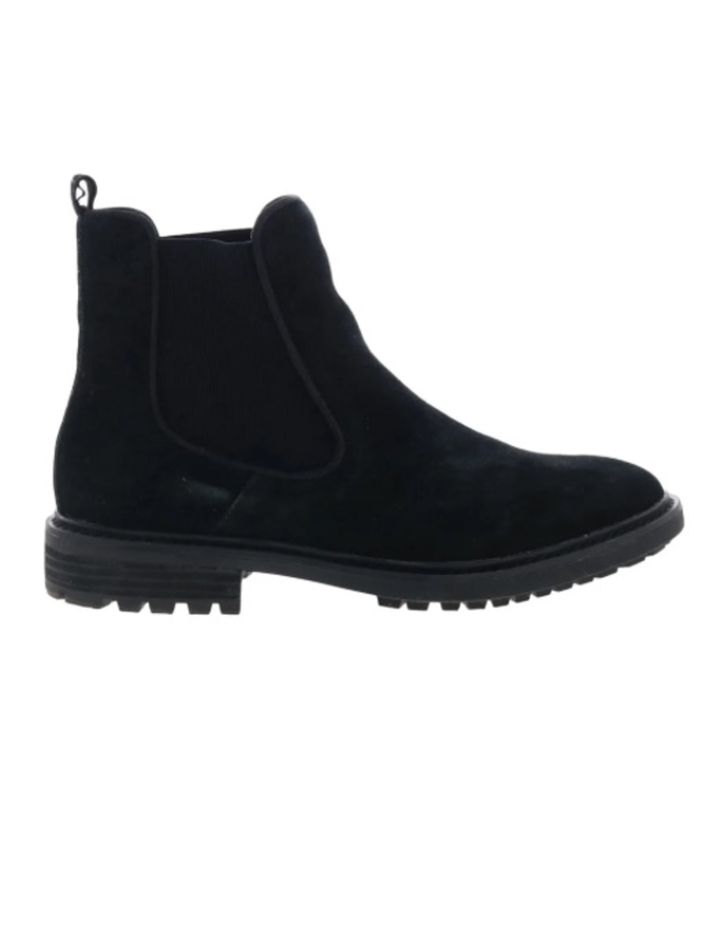 Sofft | “Leah” Black Suede Slip On Chelsea Boots with Elastic Side Panels
